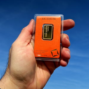 Goldbarren 10g VALCAMBI geprägt - Miniaturansicht 6