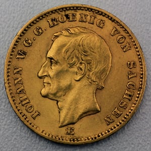 Goldmünze 20 Mark "Johann" 1872-E J.258 (Sachsen) - Hauptansicht