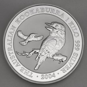 Silbermünze 1kg "Kookaburra" 2004 (Australien) - Miniaturansicht 1