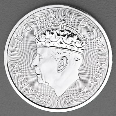 Silbermünze 1oz "Coronation Charles III." 2023 Coronation Coin 19% (Großbritannien) - Miniaturansicht 2