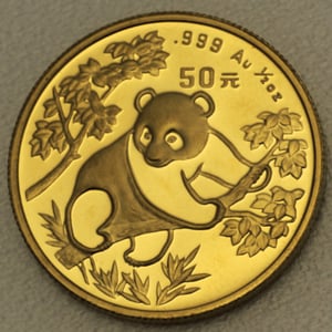 Goldmünze 1/2oz "Panda" 1992 (China) - Hauptansicht