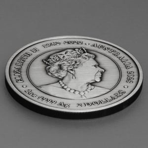 Silbermünze 2oz "Kangaroo Yongka" 2023 Antique Finish koloriert - Miniaturansicht 4
