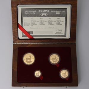 Goldmünzen 4 x "Krügerrand" 2003 (PP) Prestige Set – 4-teilig (Südafrika) - Miniaturansicht 1