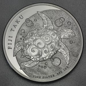 Silbermünze 1oz "Fiji Taku Schildkröte" 2012 (Fidschi) - Miniaturansicht 1