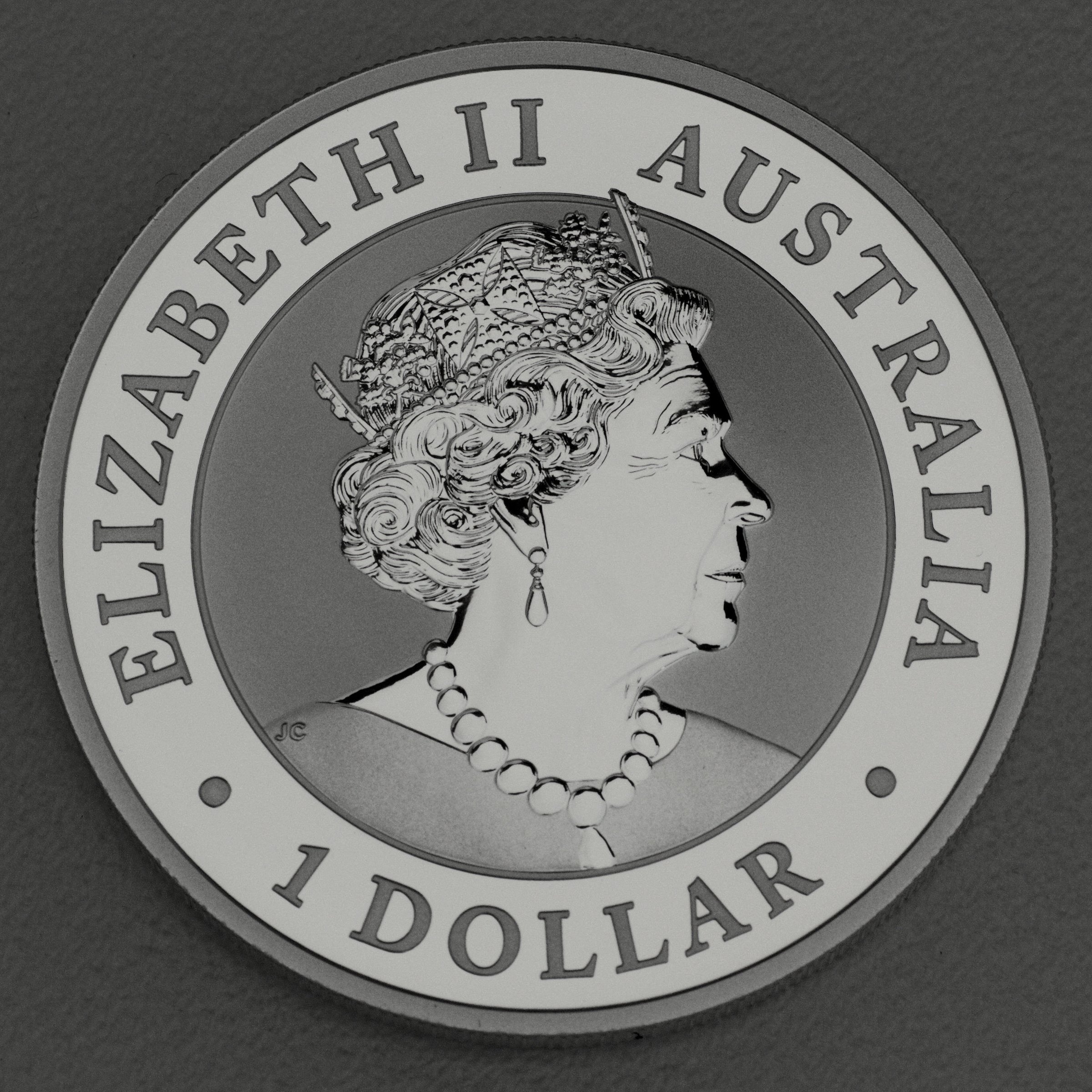 Silbermünze 1oz "Kookaburra" 2019 (Australien) - Detailansicht 1
