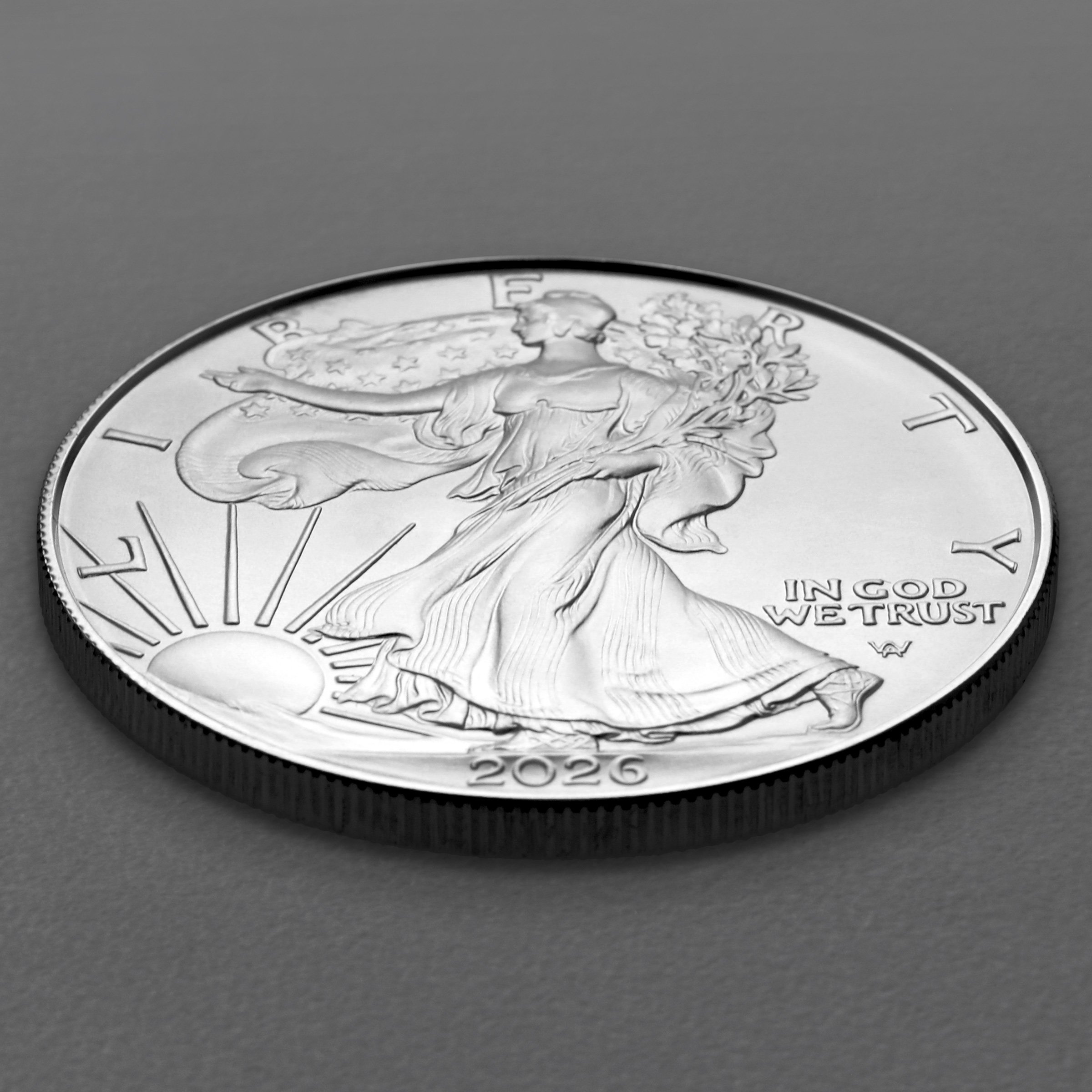Silbermünze 1oz "American Eagle" aktueller Jahrgang (USA) 19% - Detailansicht 3