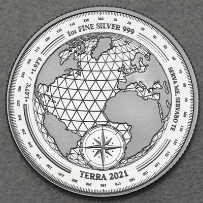 Silbermünze 1oz "Terra" 2021 (Tokelau) - Miniaturansicht 2