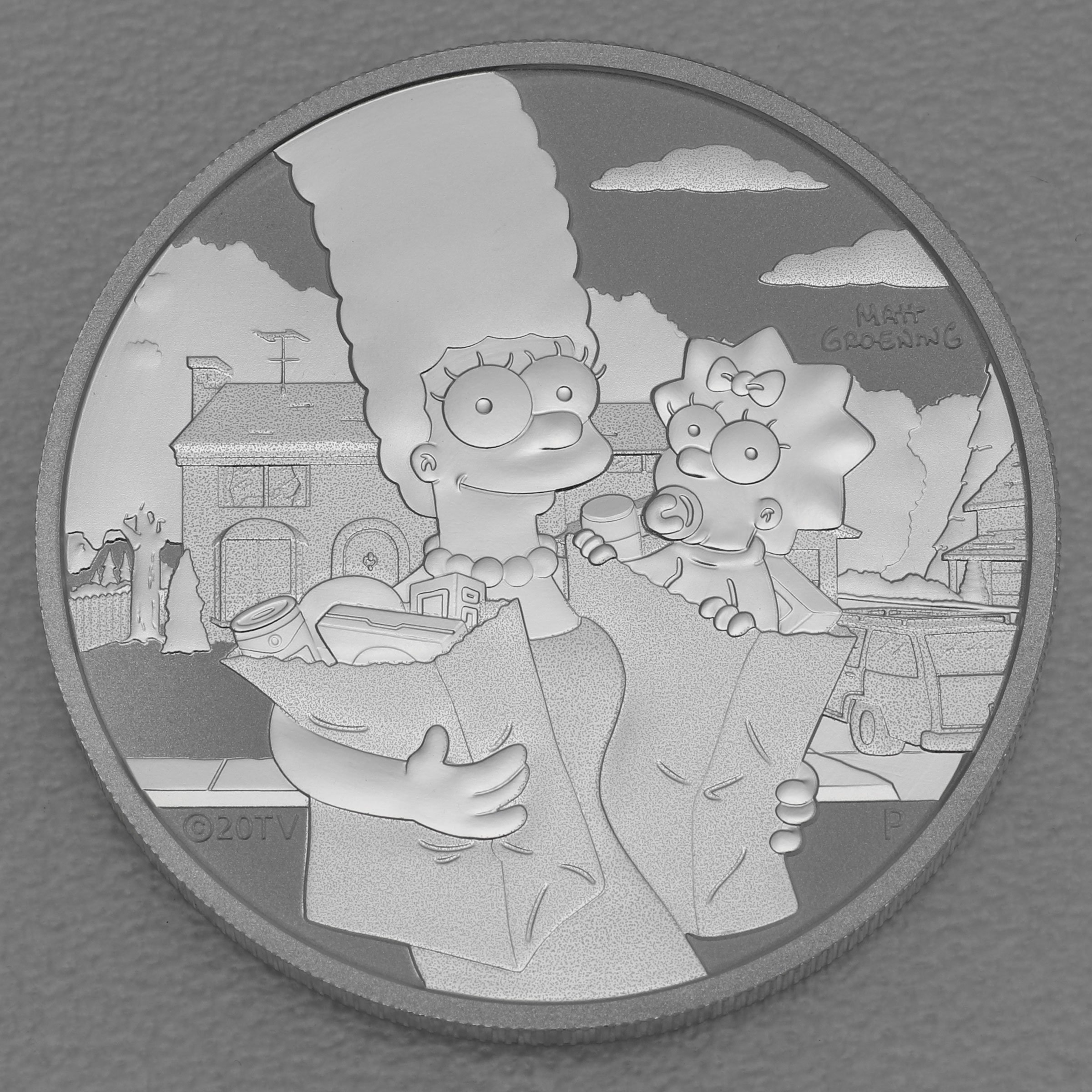 Silbermünze 1oz "Marge & Maggie" 2021 The Simpsons (Tuvalu) - Hauptansicht