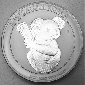 Silbermünze 1kg "Koala" 2020 (Australien) - Miniaturansicht 1