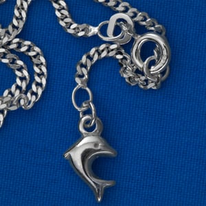 Silber-Fußkette 925er "Delfin" (Sterling) - Miniaturansicht 2