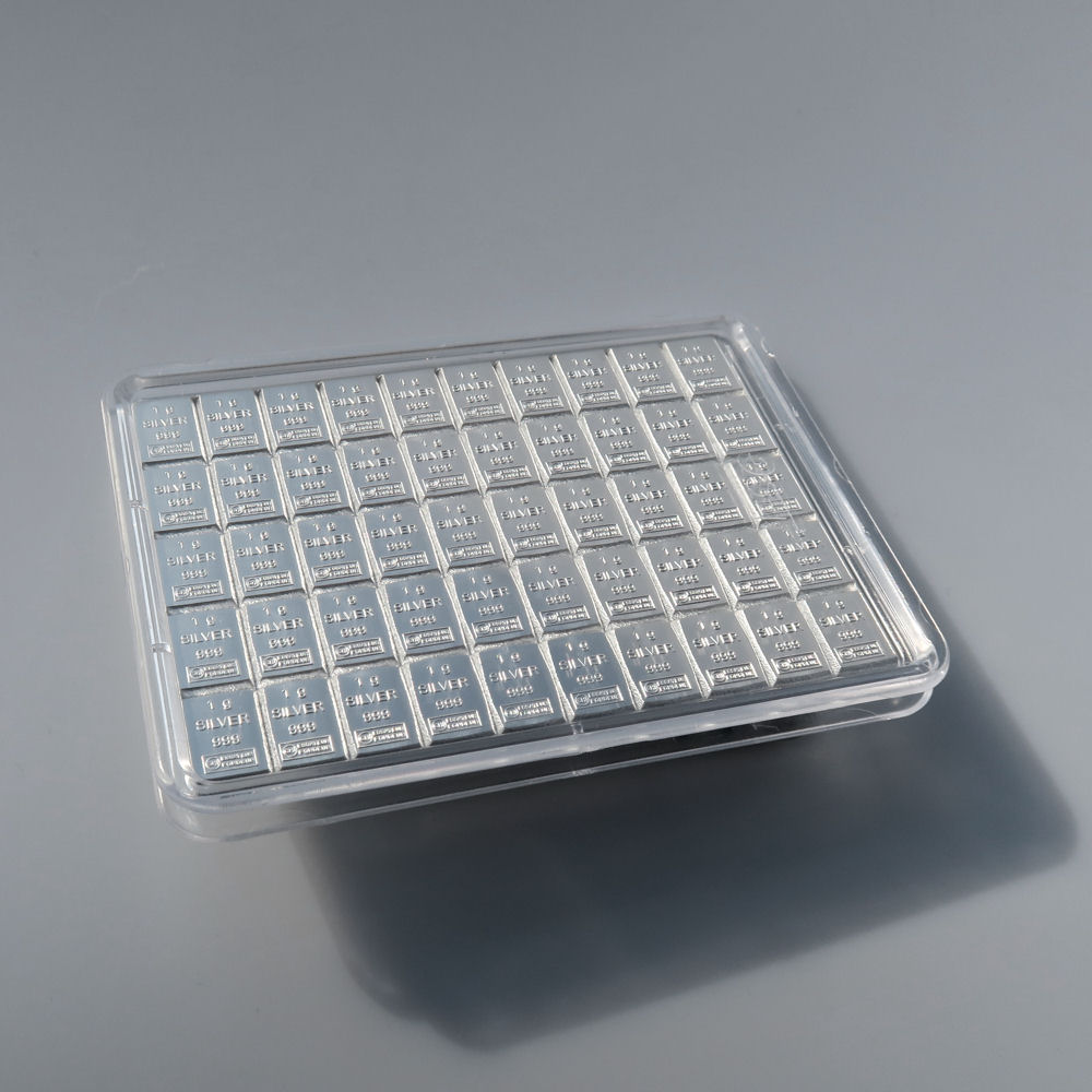 Silbertafel (50x 1g Feinsilber) "CombiBar" - Detailansicht 2