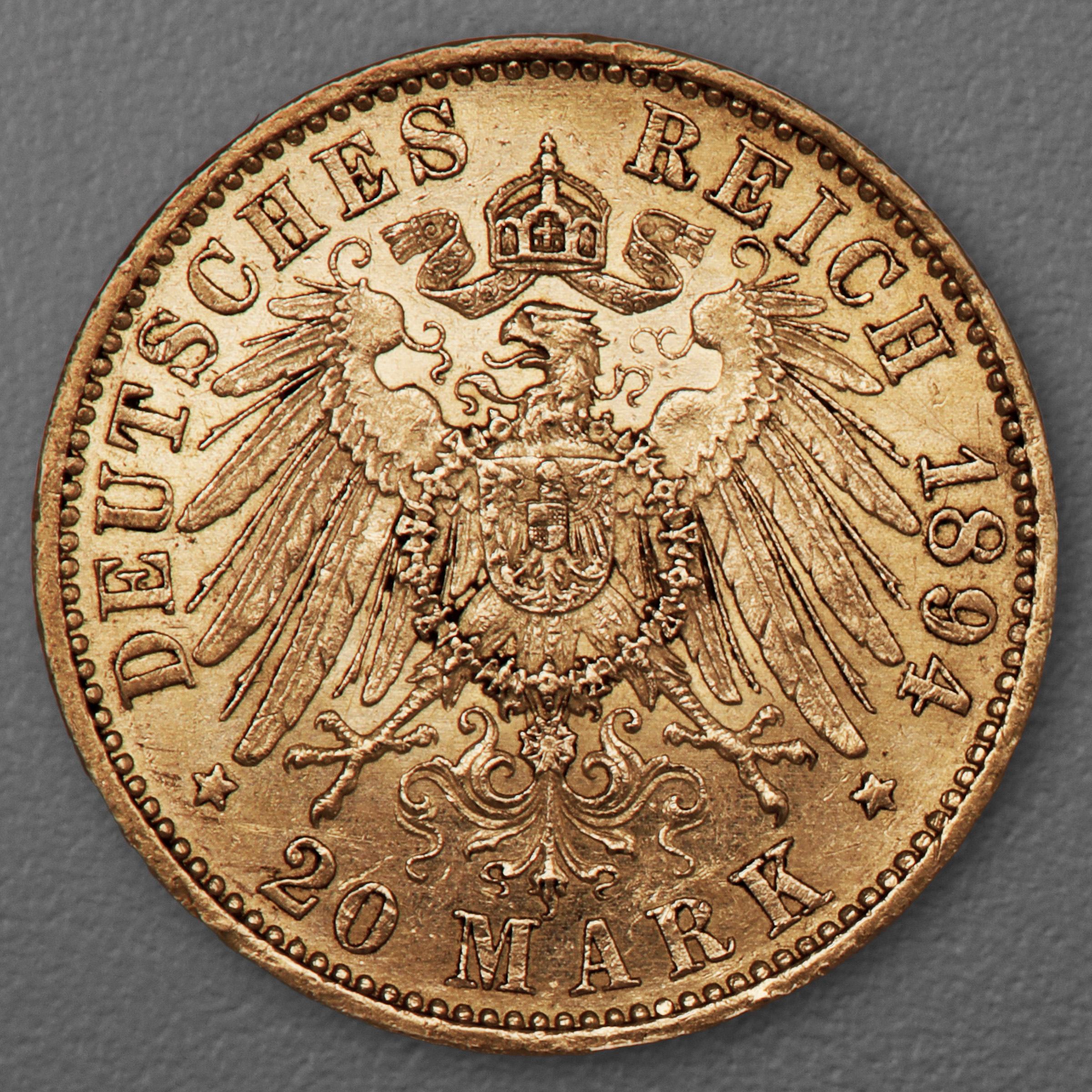 Goldmünze 20 Mark "Wilhelm II." 1894-A J.252 (Preußen) - Detailansicht 1