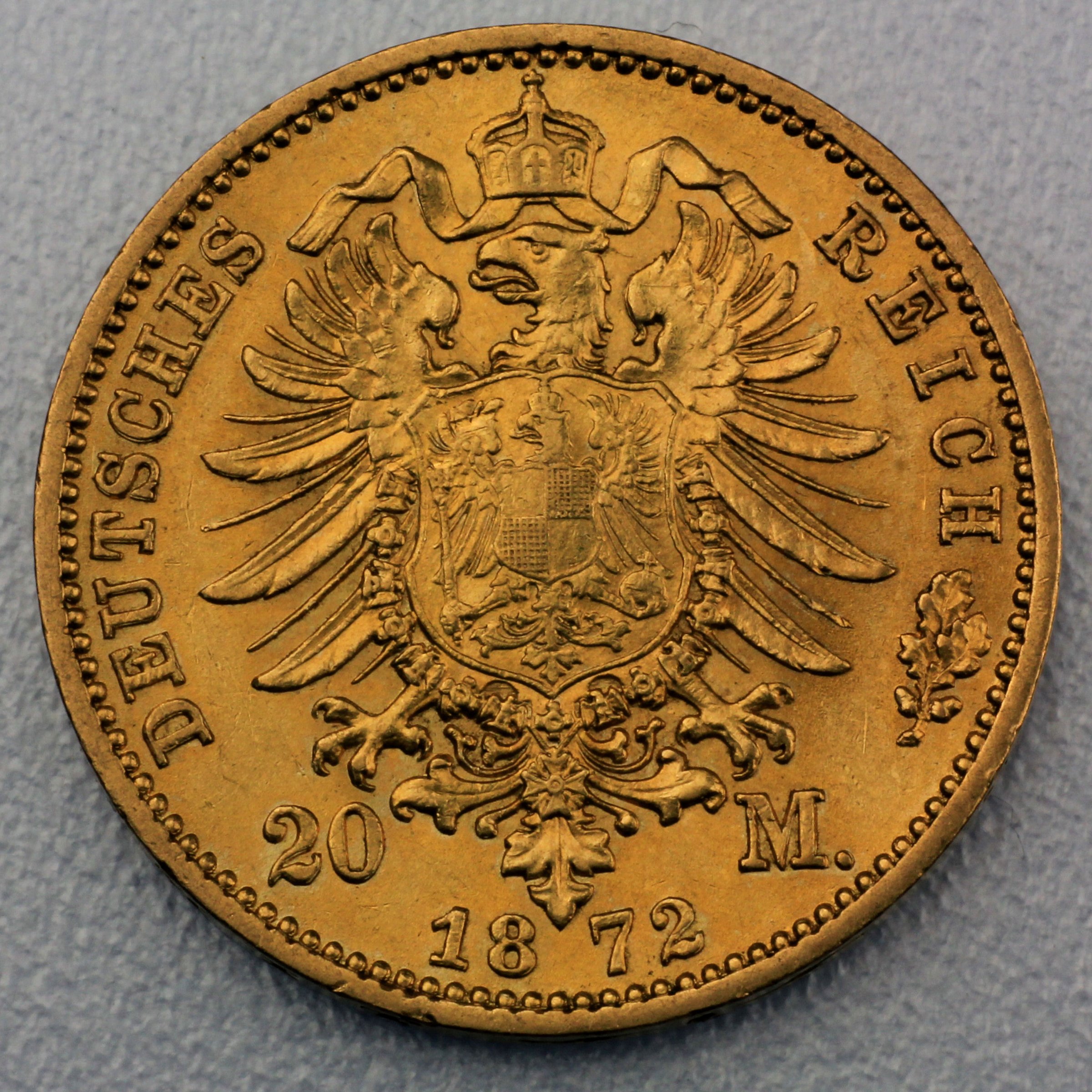Goldmünze 20 Mark "Wilhelm I." (Preußen) - Detailansicht 1
