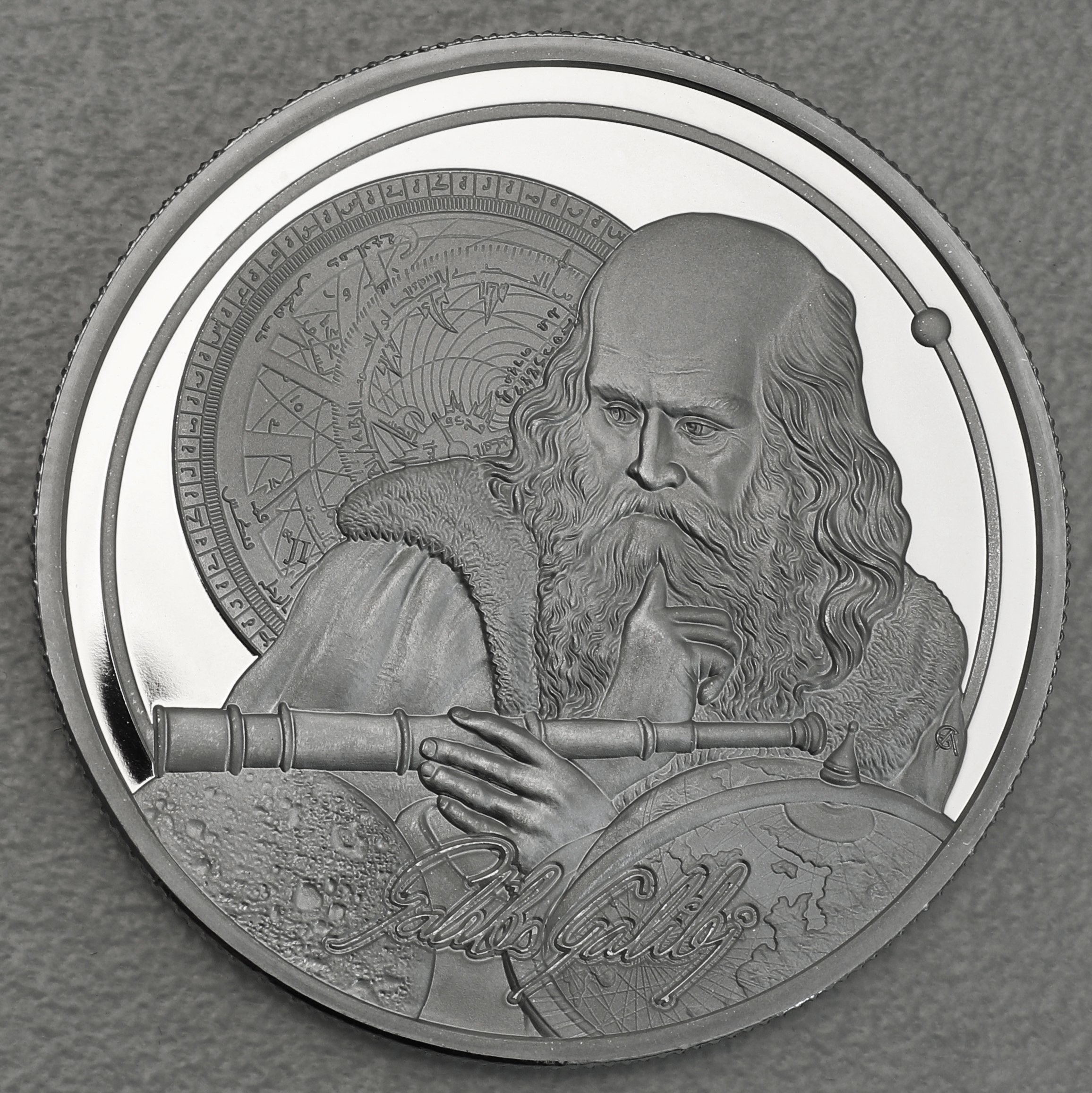 Silbermünze 1oz "Galileo" 2021 (PP) Icons of Inspiration (Niue) - Hauptansicht