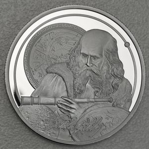 Silbermünze 1oz "Galileo" 2021 (PP) Icons of Inspiration (Niue) - Miniaturansicht 1