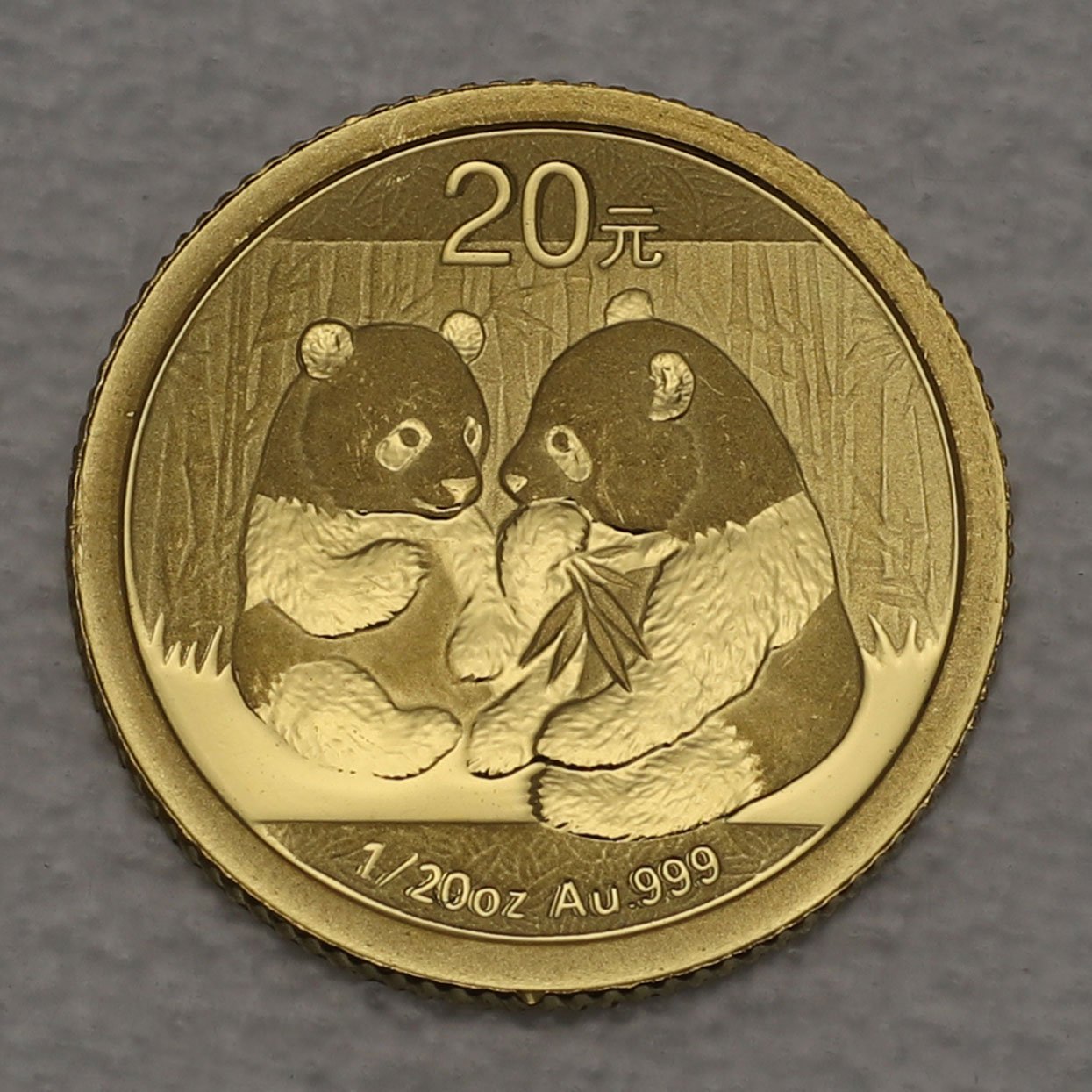 Goldmünze 1/20oz "Panda" 2009 (China) - Hauptansicht