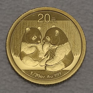 Goldmünze 1/20oz "Panda" 2009 (China) - Hauptansicht