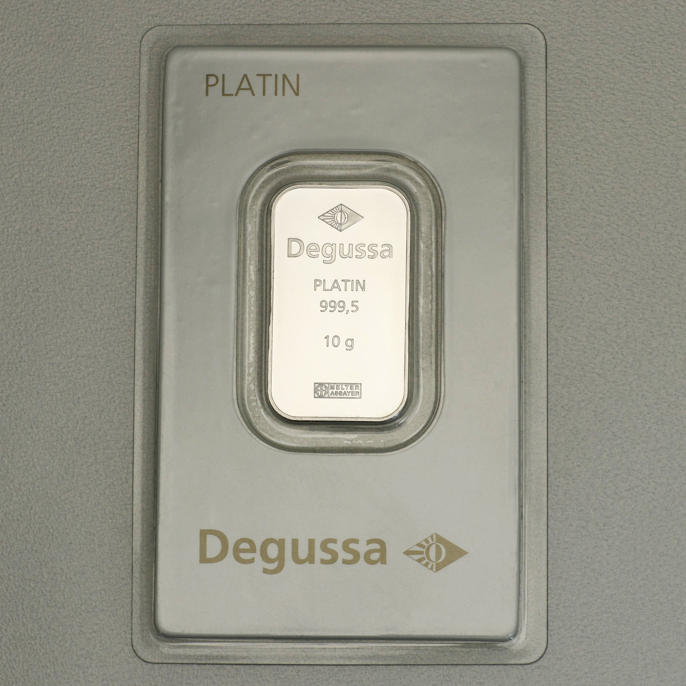 Platinbarren 10g DEGUSSA (Pt) - Hauptansicht