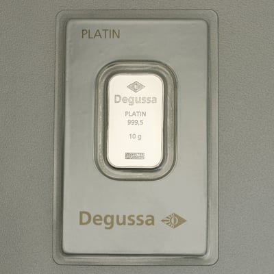 Platinbarren 10g DEGUSSA (Pt) - Miniaturansicht 1