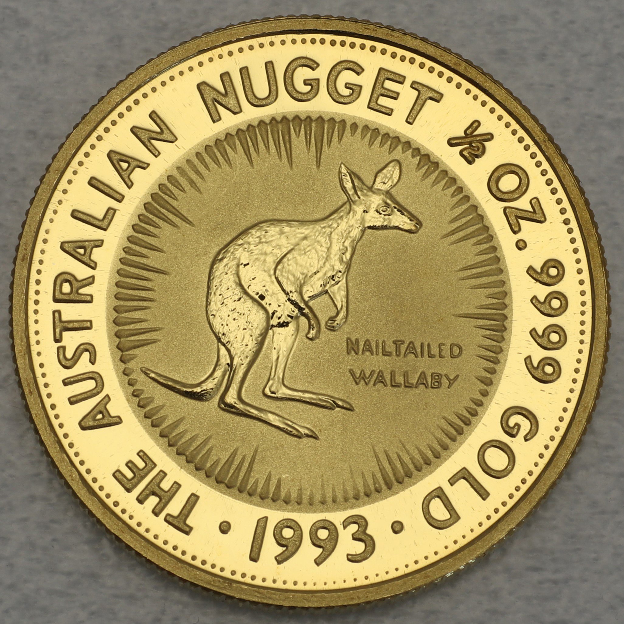 Goldmünze 1/2oz "Känguru" 1993 Australian Nugget (Australien) - Hauptansicht