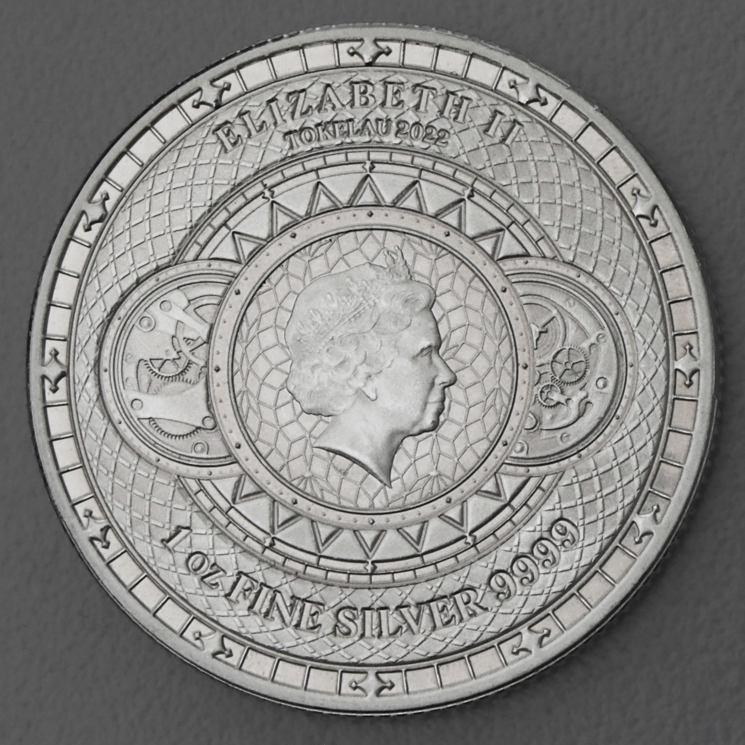 Silbermünze 1oz "Chronos" 2022 diff. (Tokelau) - Detailansicht 1