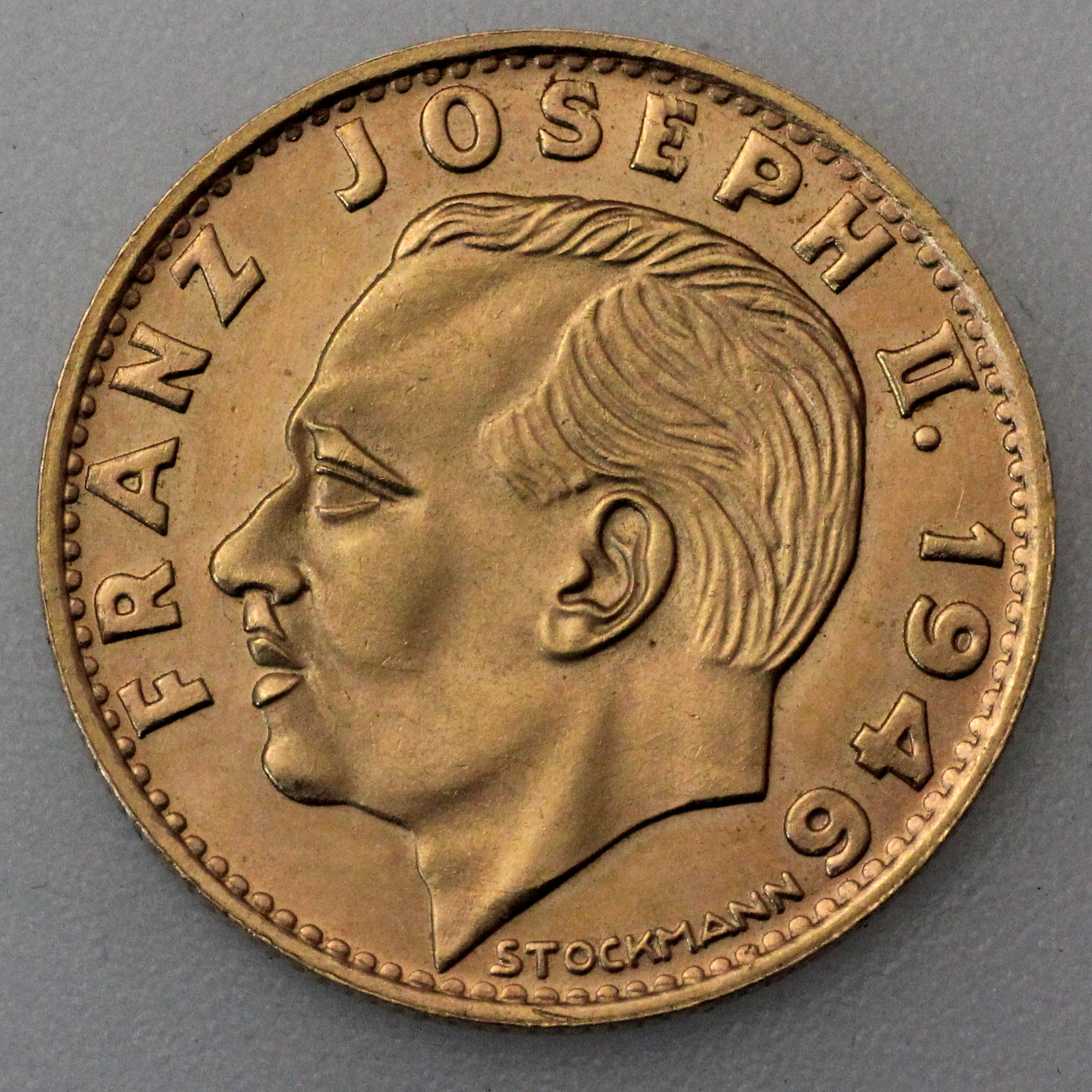 Goldmünze "10 Franken" verschiedene Jahrgänge (Liechtenstein) - Hauptansicht