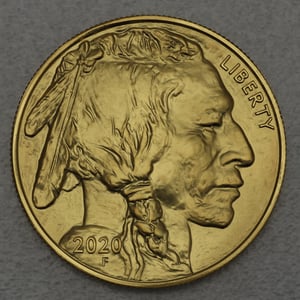 Goldmünze 1oz "American Buffalo" verschiedene Jahrgänge (USA) - Hauptansicht