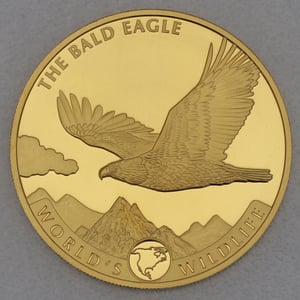 Goldmünze 1oz "Weißkopfseeadler" 2021 World s Wildlife (Kongo) - Hauptansicht
