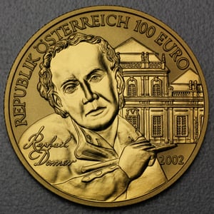 Goldmünze 100 Euro "Bildhauerei" 2002 Kunstschätze Österreichs (Österreich) - Miniaturansicht 2