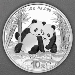 Silbermünze 30g "Panda" 2026 19% (China) - Hauptansicht