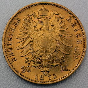 Goldmünze 20 Mark "Ludwig III." 1873-H J.214 (Hessen) - Miniaturansicht 2
