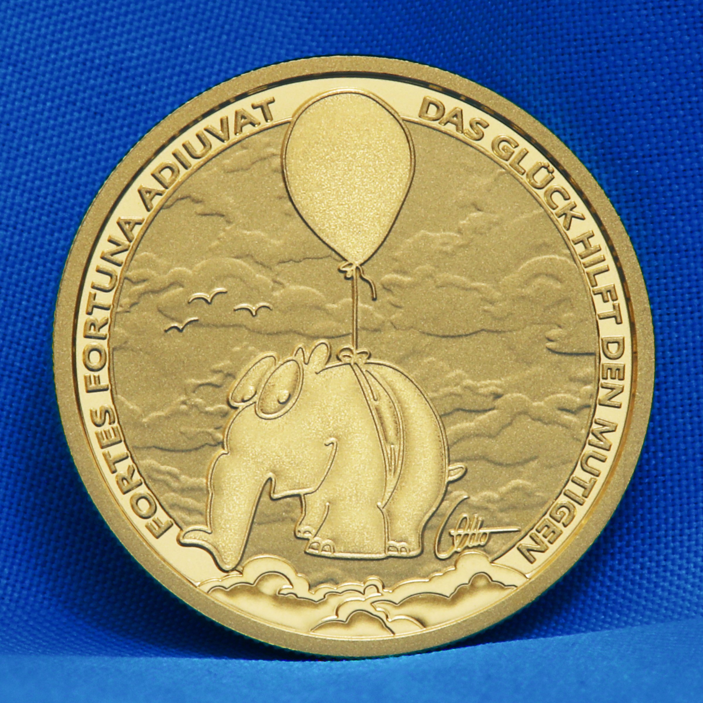 Goldmünze 1oz "Fortes Fortuna Adiuvat" 2026 Ottifanten – Ballonifant (Tuvalu) - Detailansicht 5