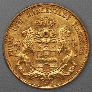 Goldmünze 20 Mark "Stadtwappen Hamburg" 1899-J J.212 (Hamburg) - Hauptansicht