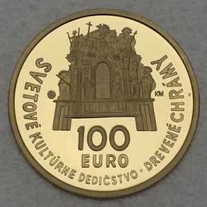 Goldmünze "100 Euro" 2010 Slowakischer Teil des Karpatenbogens (Slowakei) - Miniaturansicht 2