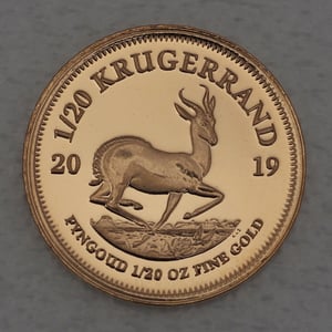 Goldmünze 1/20oz "Krügerrand" 2019 (Südafrika) - Hauptansicht