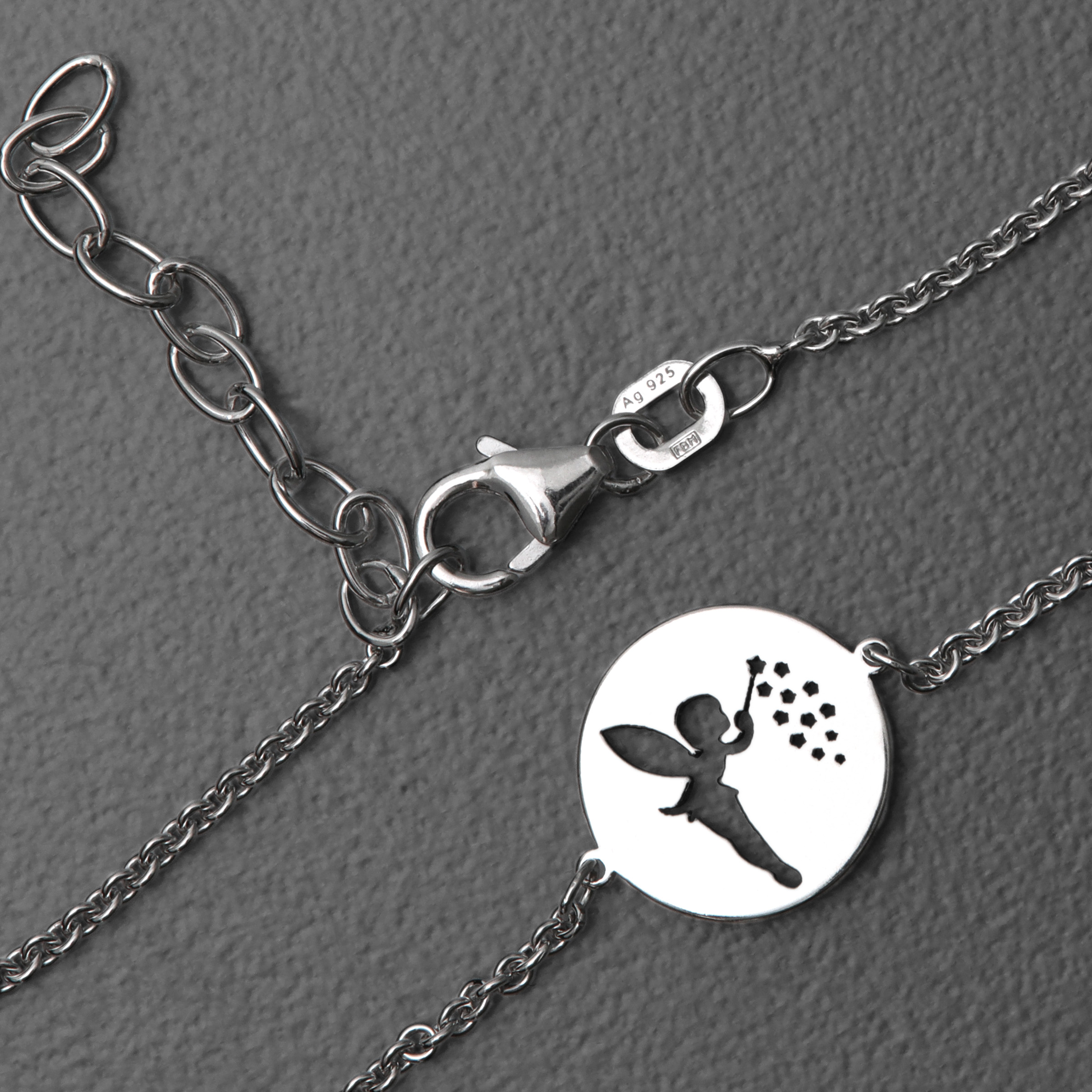 Silber Kinder-Armband 925er "Kleine Fee" rhodiniert - Hauptansicht