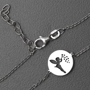 Silber Kinder-Armband 925er "Kleine Fee" rhodiniert - Hauptansicht