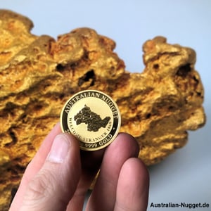 Goldmünze 1oz "Australian Nugget" 2019 Welcome Stranger 1869 (Australien) - Miniaturansicht 4
