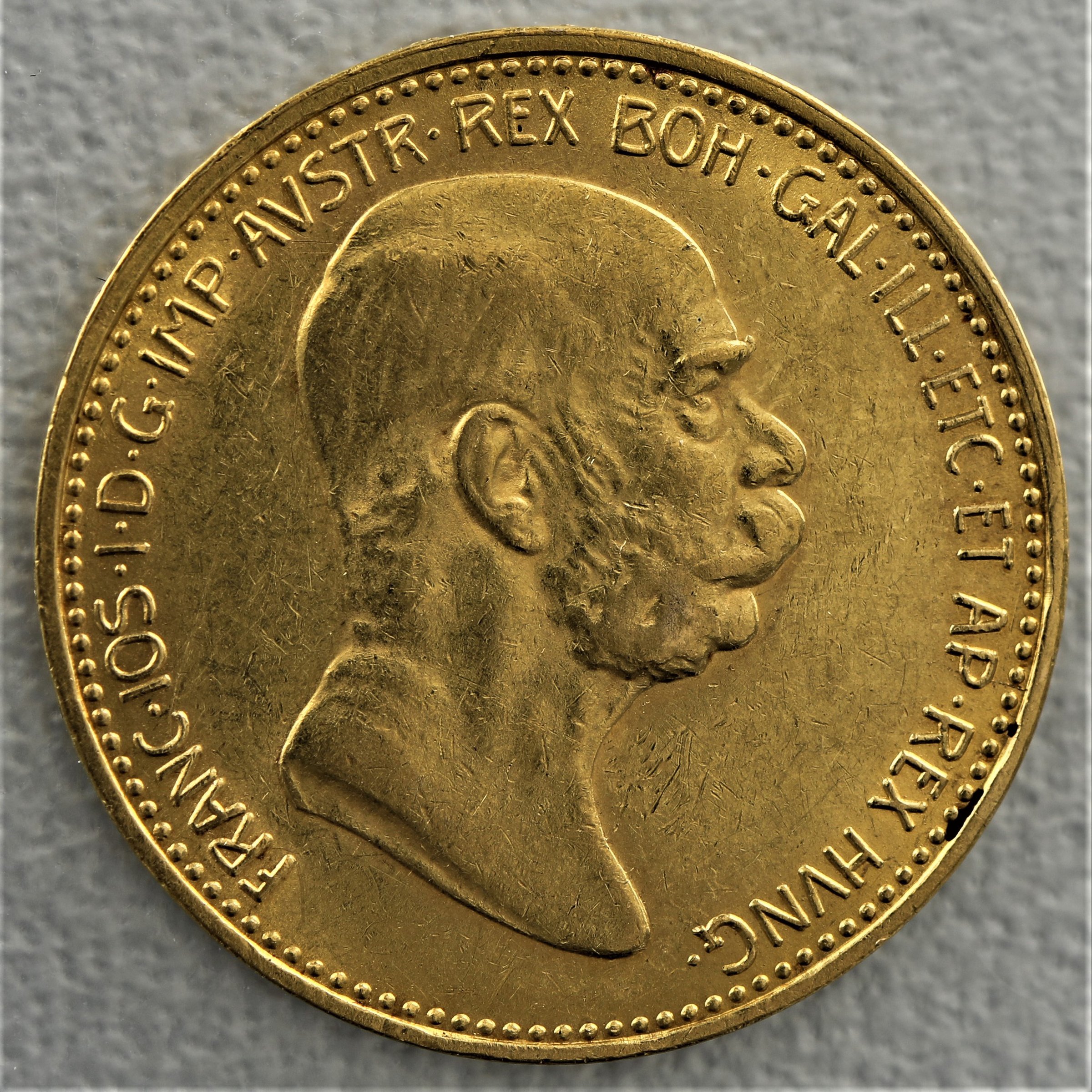 Goldmünze 20 Kronen "60 Jahre Jubiläum" 1908 (Österreich) - Hauptansicht