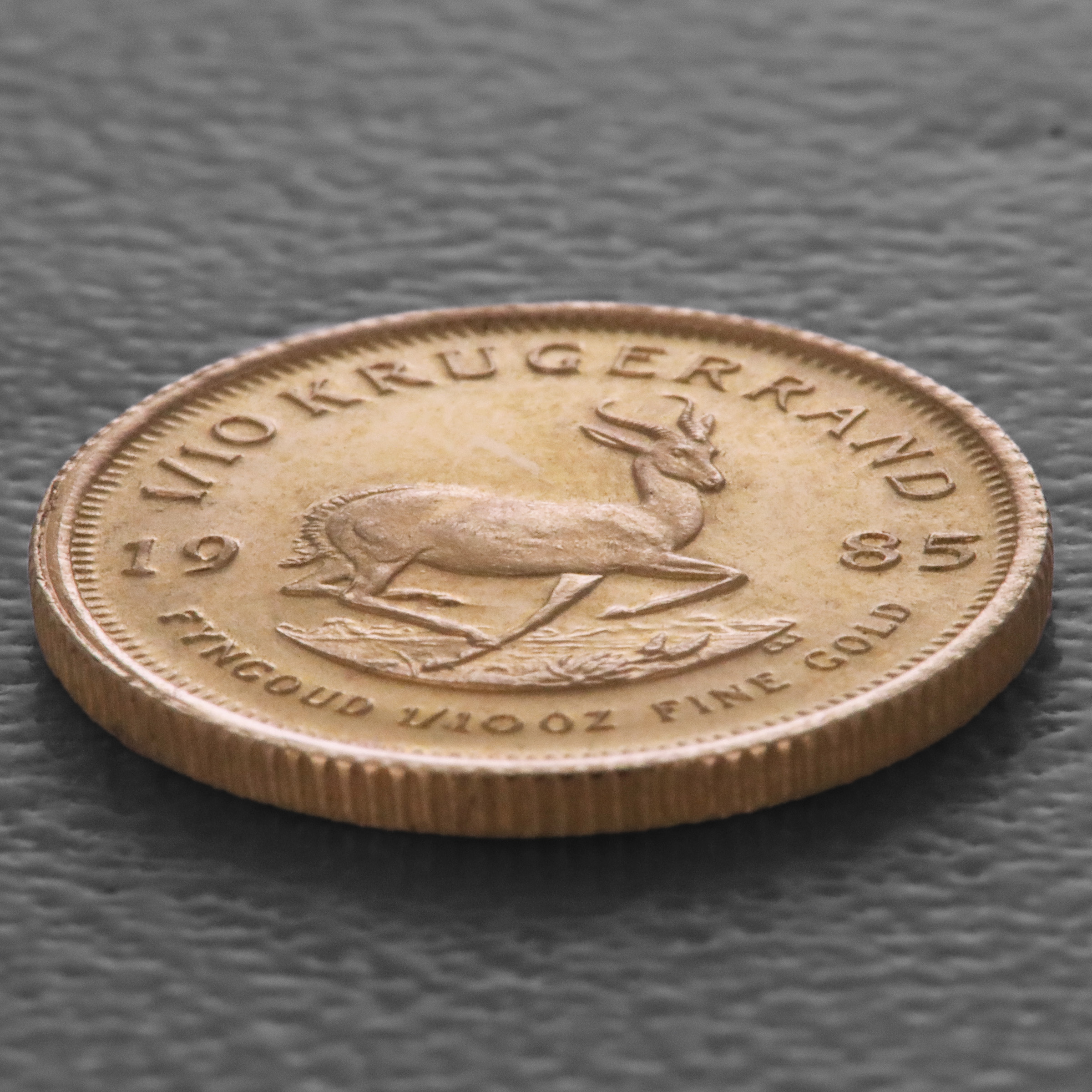 Goldmünze 1/10oz "Krügerrand" 1985 (Südafrika) - Detailansicht 2