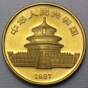 Goldmünze 1oz "Panda" 1987 (China) - Miniaturansicht 2