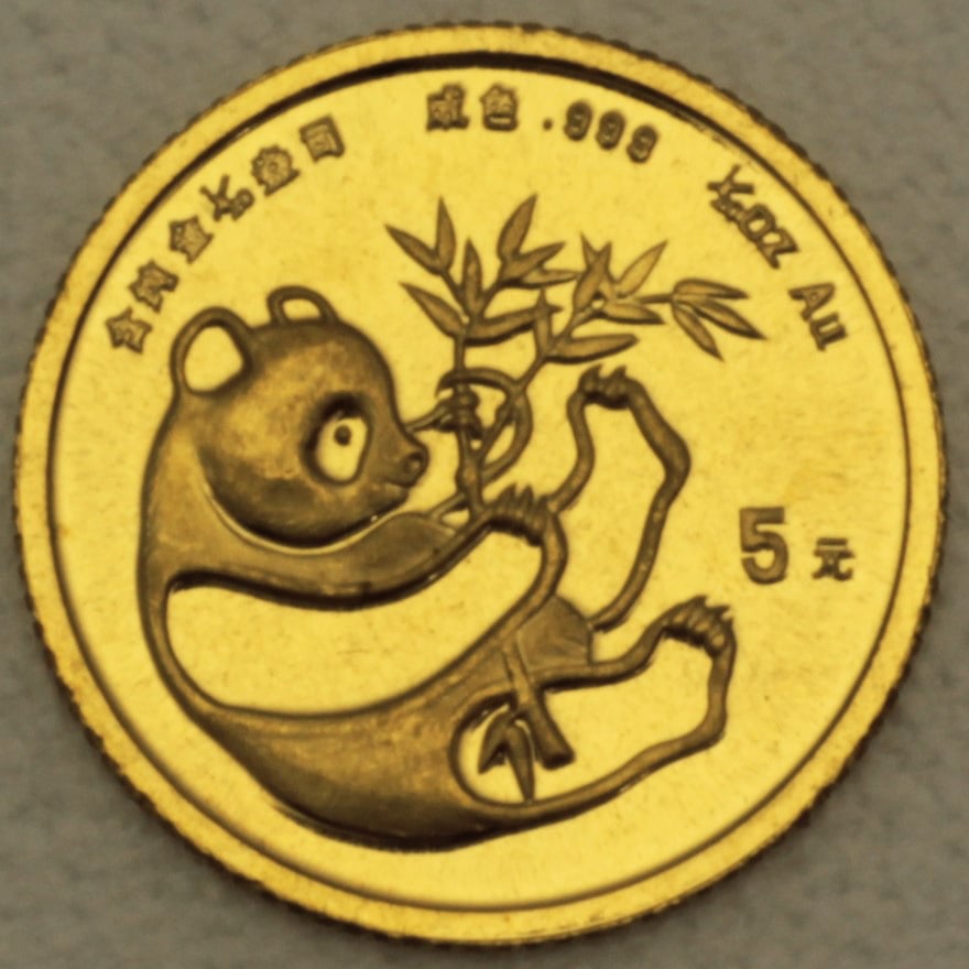 Goldmünze 1/20oz "Panda" 1984 (China) - Hauptansicht