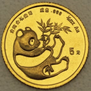 Goldmünze 1/20oz "Panda" 1984 (China) - Hauptansicht
