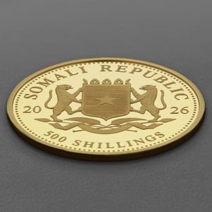 Goldmünze 1/2oz "Elefant" 2026 African Wildlife (Somalia) - Miniaturansicht 4
