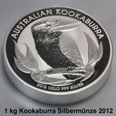 Silbermünze 1kg "Kookaburra" 2012 (Australien) - Miniaturansicht 2