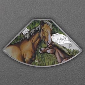 Silbermünzen 4 x 1oz "Pferd" 2026 (PP/koloriert) Set – 4-teilig Quadrant (Tuvalu) - Miniaturansicht 7