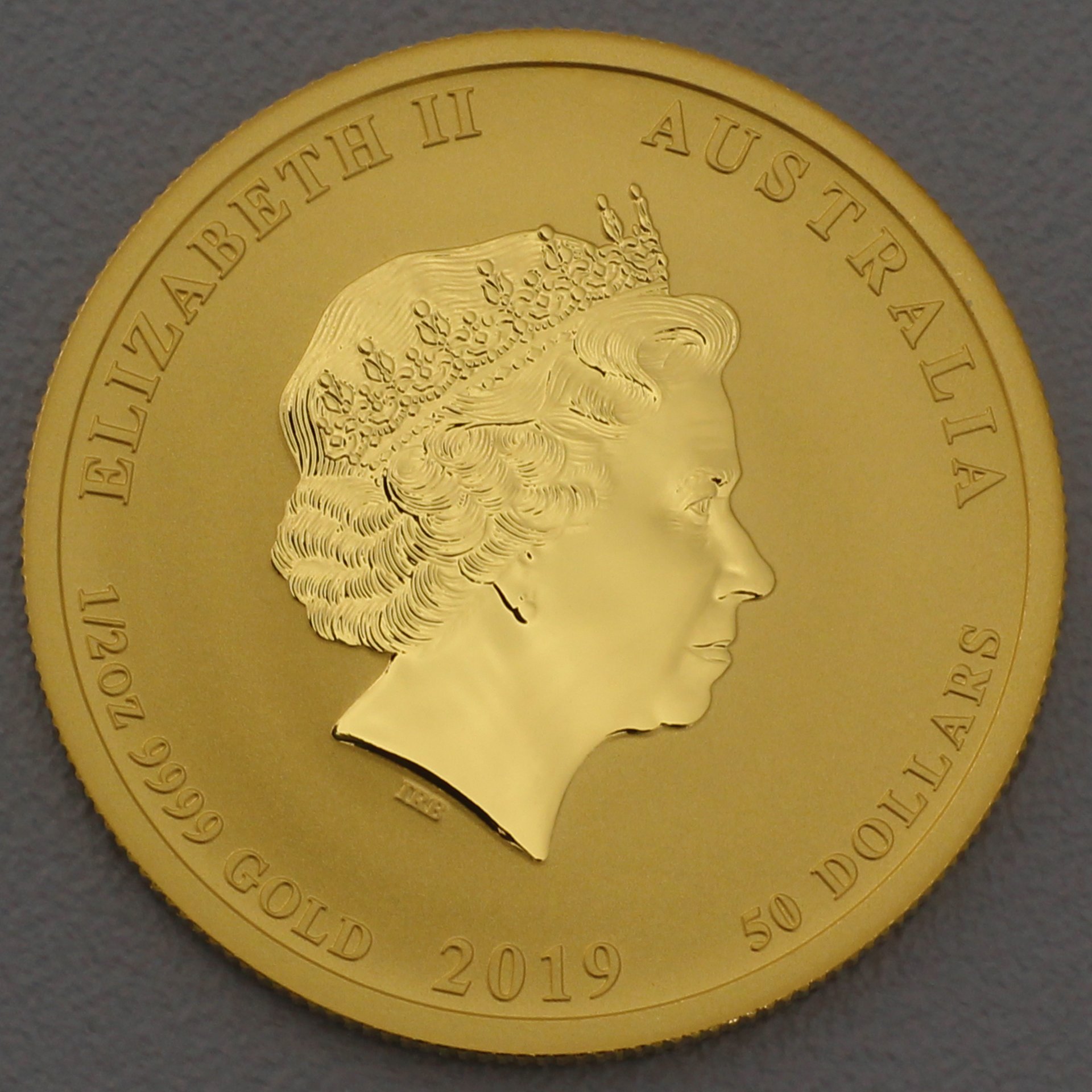 Goldmünze 1/2oz "Schwein" 2019 Lunar II – Year of the Pig (Australien) - Detailansicht 1