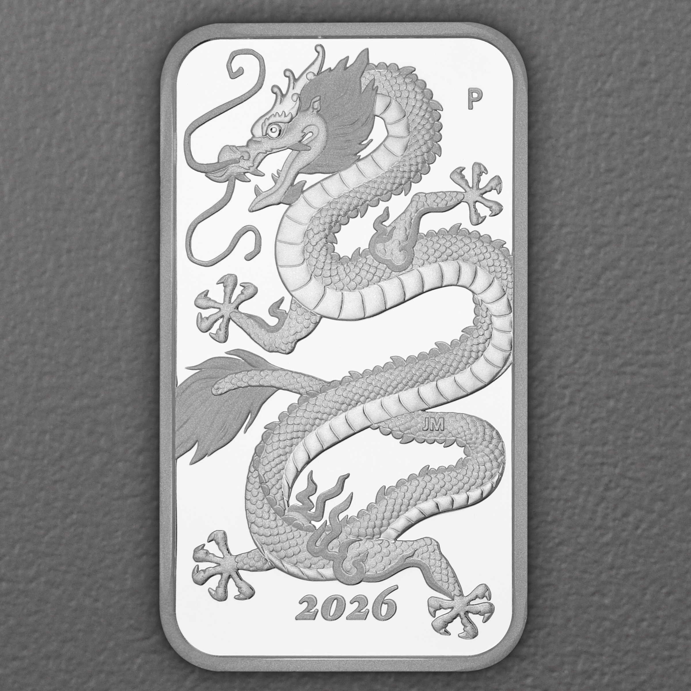 Silbermünzbarren 1oz "Rectangular Dragon" 2026 (PP) (Australien) - Hauptansicht