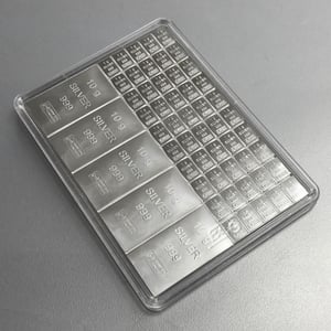 Silbertafel (5x 10g + 50x 1g Ag) "CombiBar-Mix" - Miniaturansicht 4