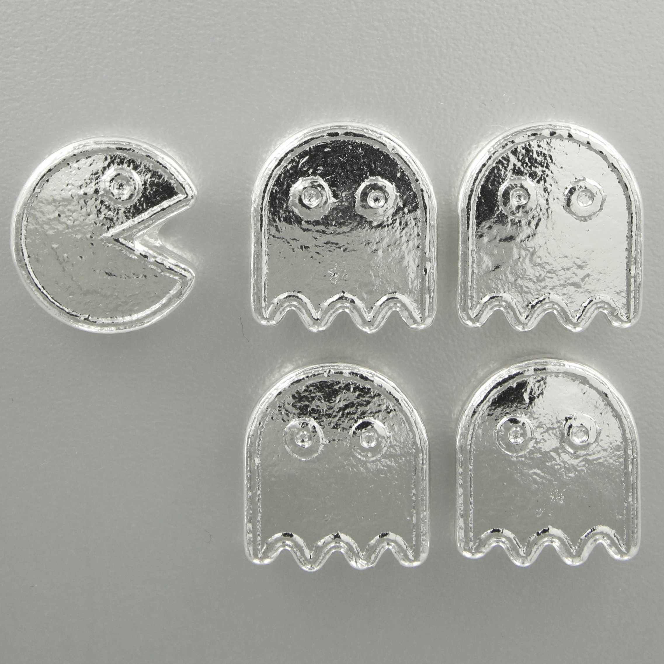 Silber 3-D Barren "Pac-Man and Ghost" 5oz - Hauptansicht